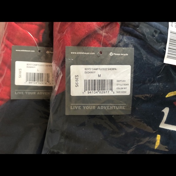 🎉HP🎉 Eddie Bauer Boys Fleece Sherpa Hoodie - Picture 3 of 3